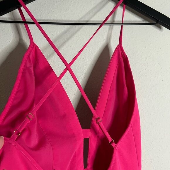 NBD X The Naven Twins Everytime Skater Dress in Berry - Picture 9 of 14